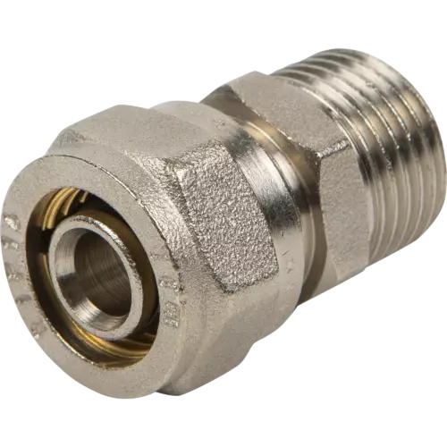 Муфта комбинированная Valtec 1/2'x16 мм НР латунь VTM.301