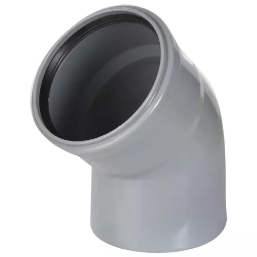 Отвод канализационный Политэк 110x45°полипропилен