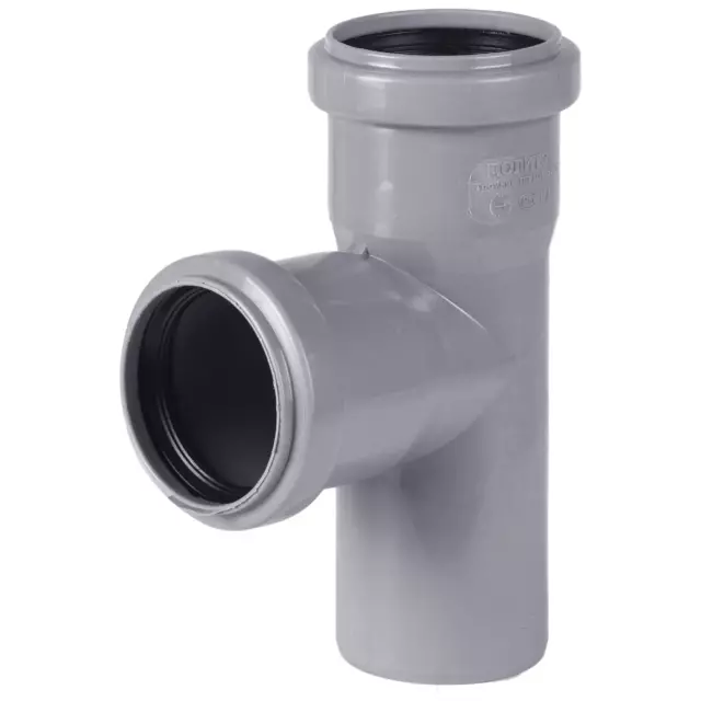 Тройник Политэк 50x50x50/87° полипропилен — изображение 2