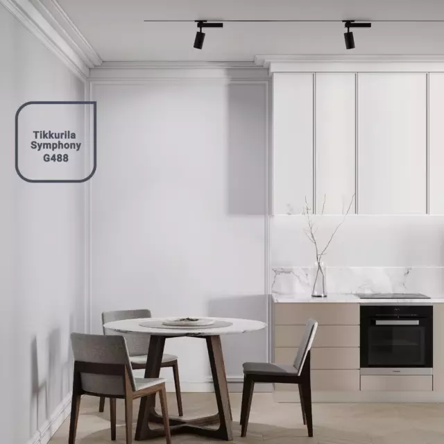 Краска для стен и потолков Tikkurila Euro Power 7 моющаяся матовая цвет белый база А 0.9 л — изображение 25