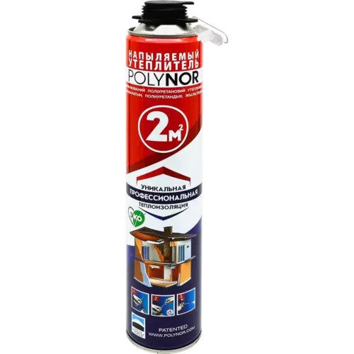 Утеплитель напыляемый Polynor 2 м²