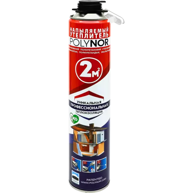 Утеплитель напыляемый Polynor 2 м²