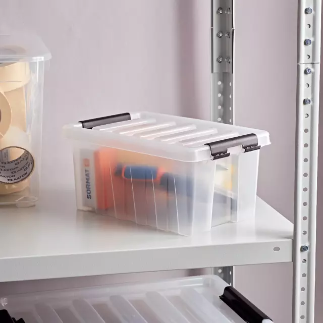 Контейнер Rox Box 34x23x16 см 8 л пластик с крышкой цвет прозрачный — изображение 6