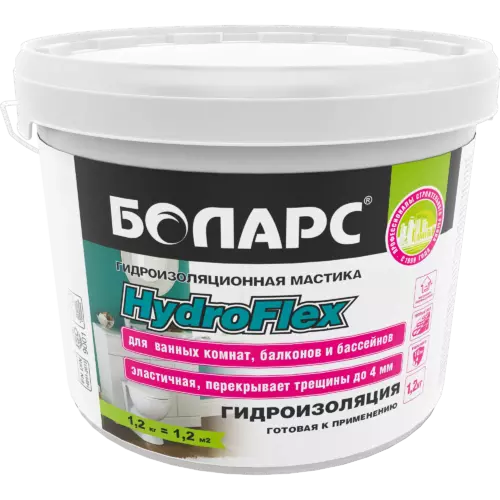 Гидроизоляция полимерная Боларс HydroFlex 1.2 кг