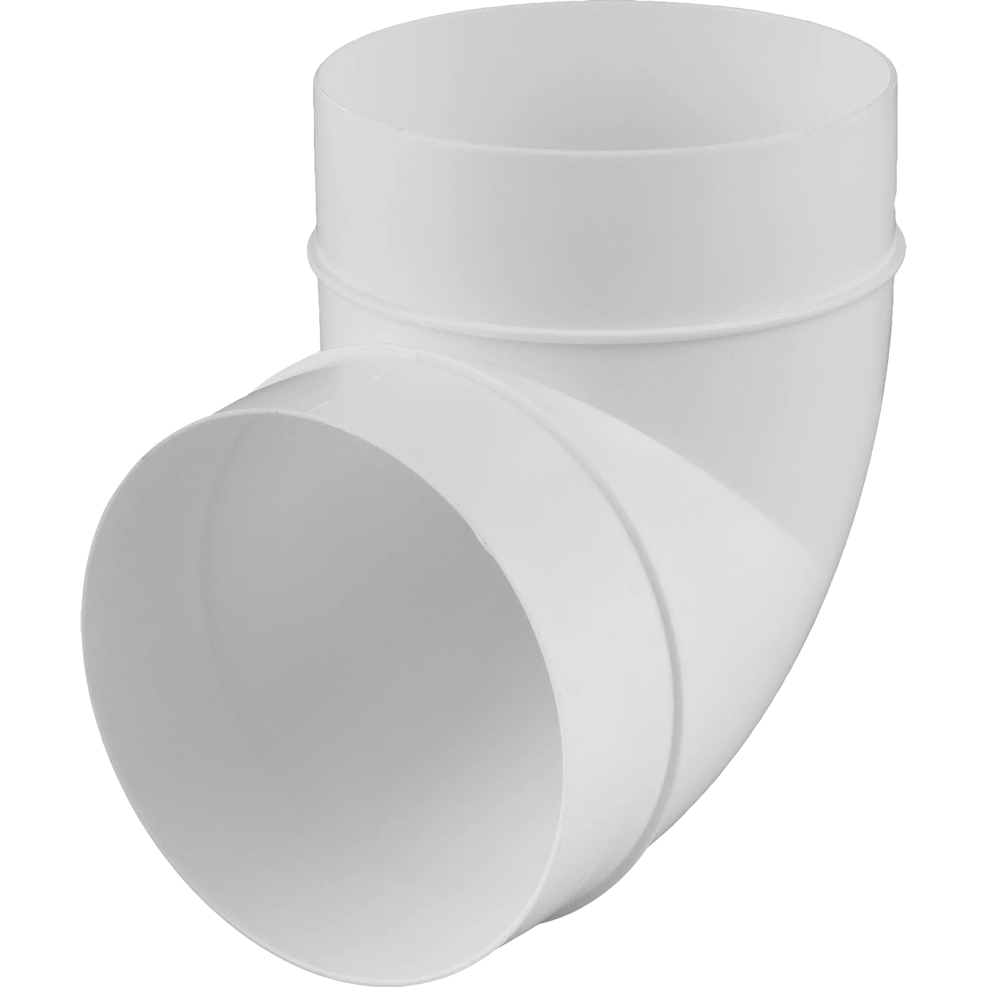 Колено для круглых воздуховодов Equation D100 мм 90 градусов пластик