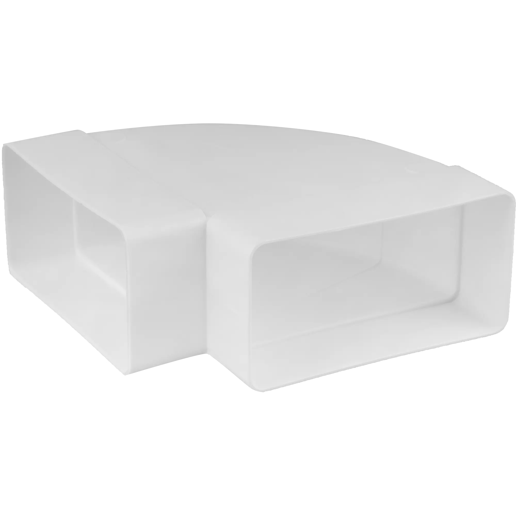 Колено горизонтальное для плоских воздуховодов Equation 55x110 мм 90 градусов пластик