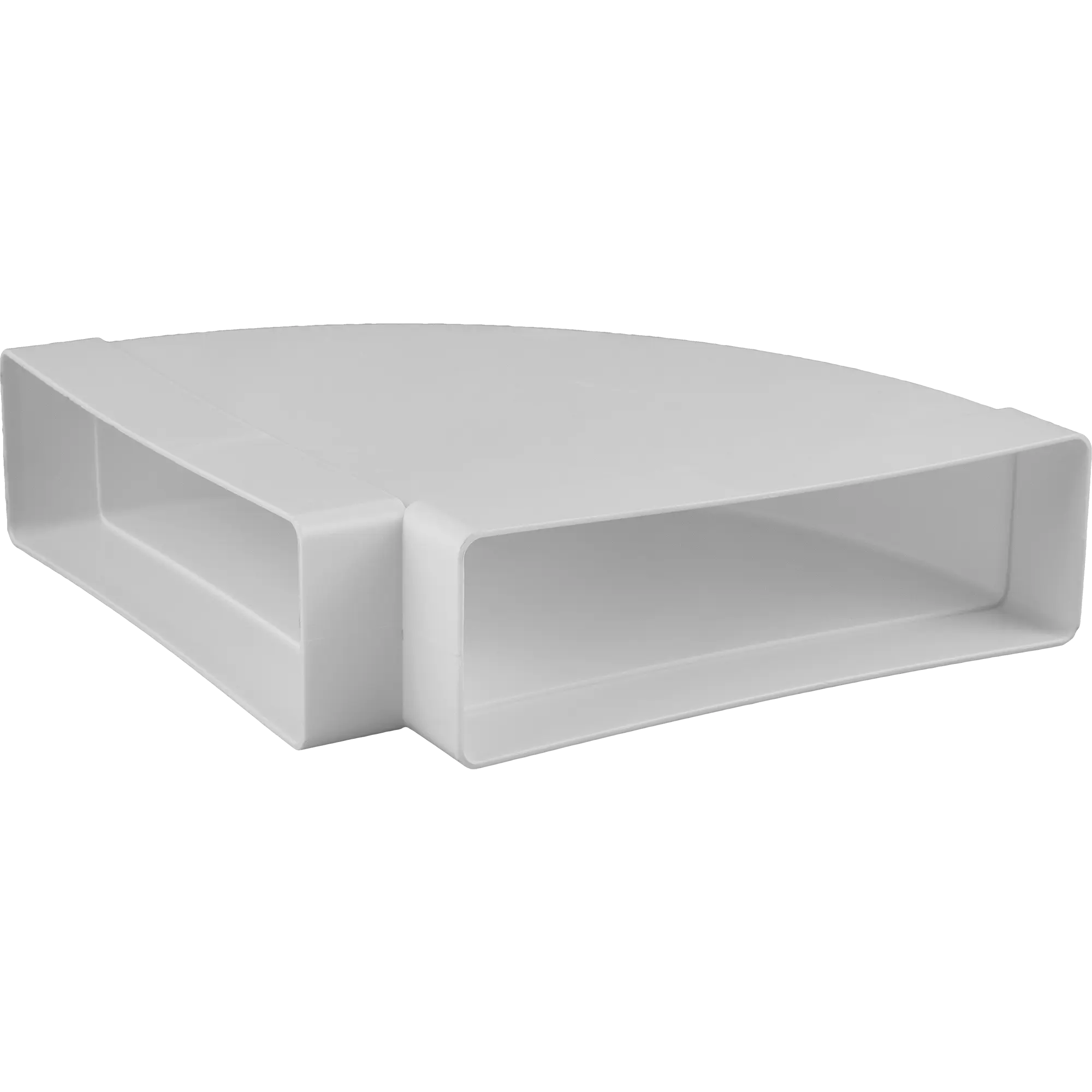 Колено горизонтальное для плоских воздуховодов Equation 60x204 мм 90 градусов пластик