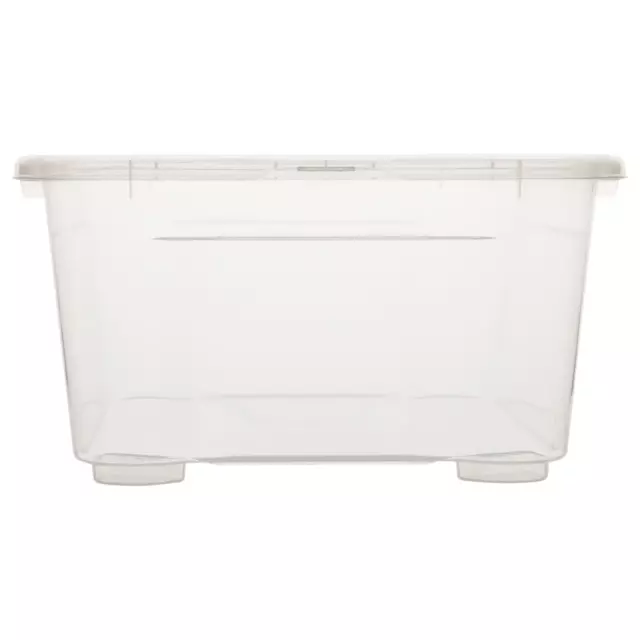 Ящик Кристалл 38.9x14.5x27.5 см 10 л пластик с крышкой цвет прозрачный — изображение 4