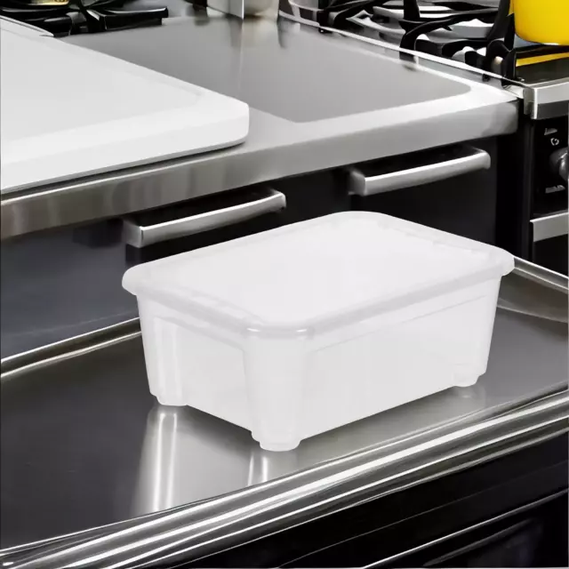 Ящик Кристалл 38.9x14.5x27.5 см 10 л пластик с крышкой цвет прозрачный — изображение 7