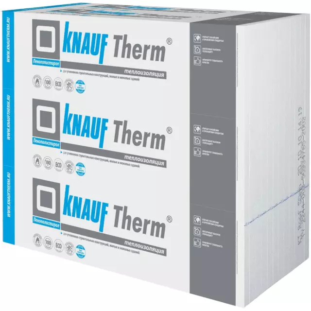 Пенополистирол Knauf Therm Дача 50x1000x1000 мм — изображение 3