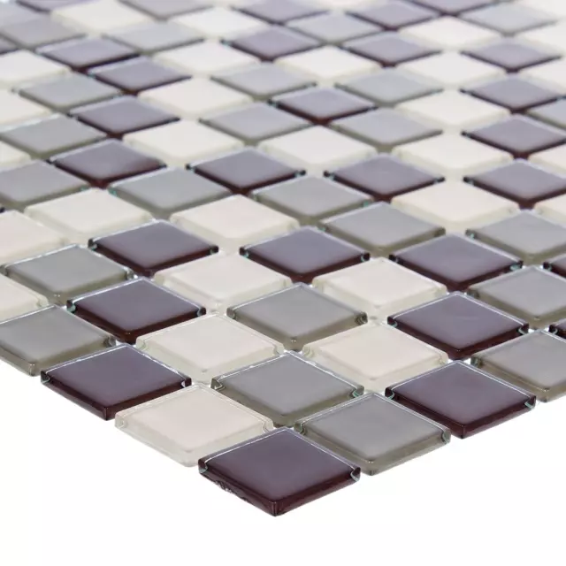 Мозаика стеклянная Artens Kash 30x30 см цвет бежевый — изображение 4