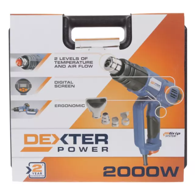 Фен технический Dexter HG-DP2000-LCD, 2000 Вт, c дисплеем — изображение 10