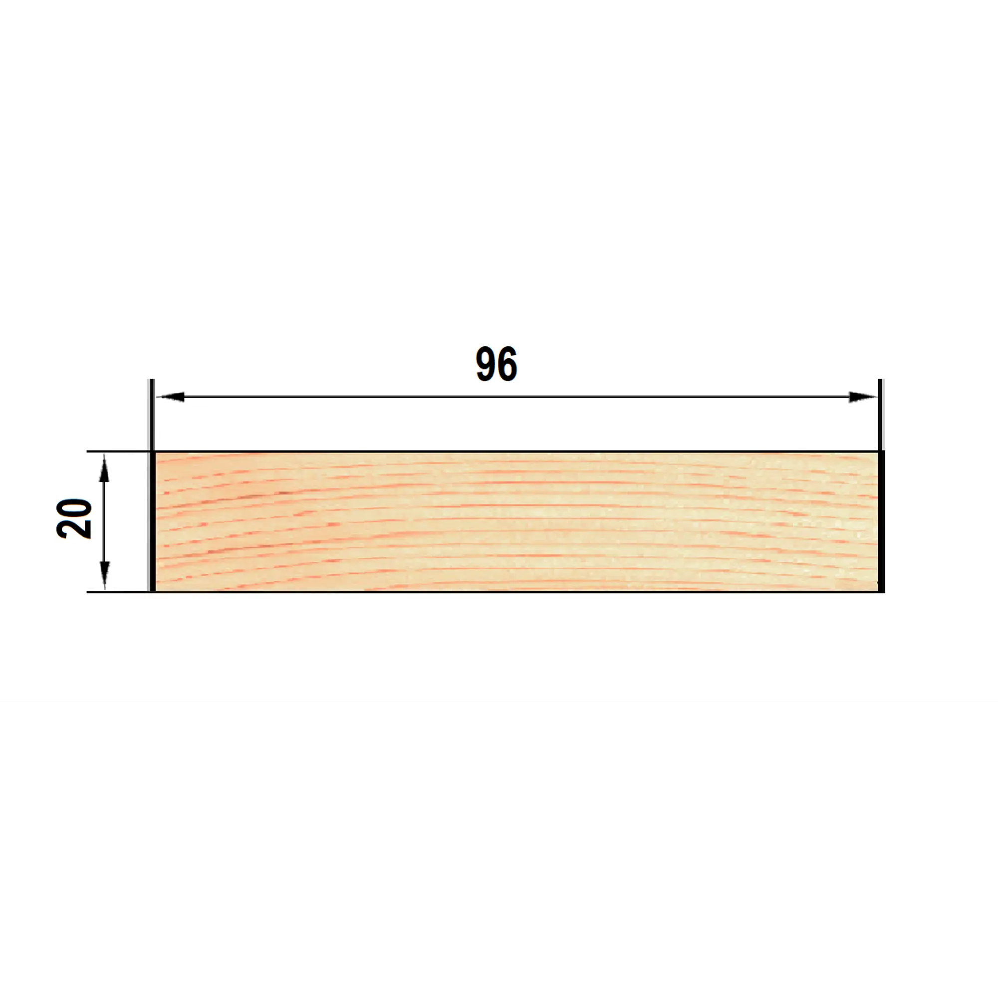 Доска строганая 20x96x2000 мм хвоя сорт Оптима — изображение 6