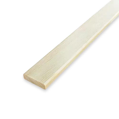 Декоративный брусок сращенный 11x40x2200 мм хвоя сорт Экстра прямой с фаской угла