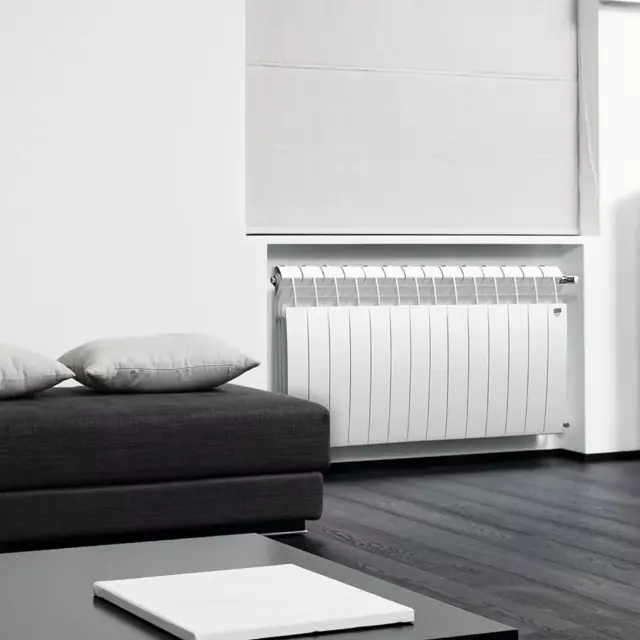Радиатор секционный Royal Thermo Biliner 500/87 12 секций боковое подключение биметалл белый — изображение 4