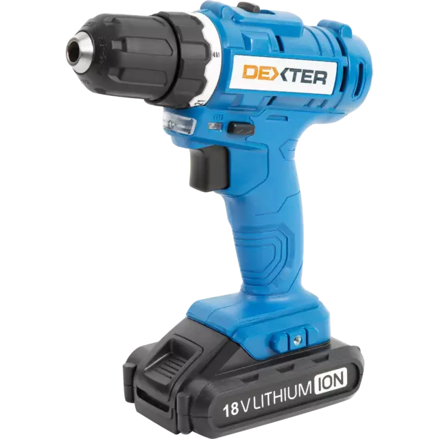 Дрель аккумуляторная Dexter ML-CD92-180S, 18 В Li-ion 1.5 Ач