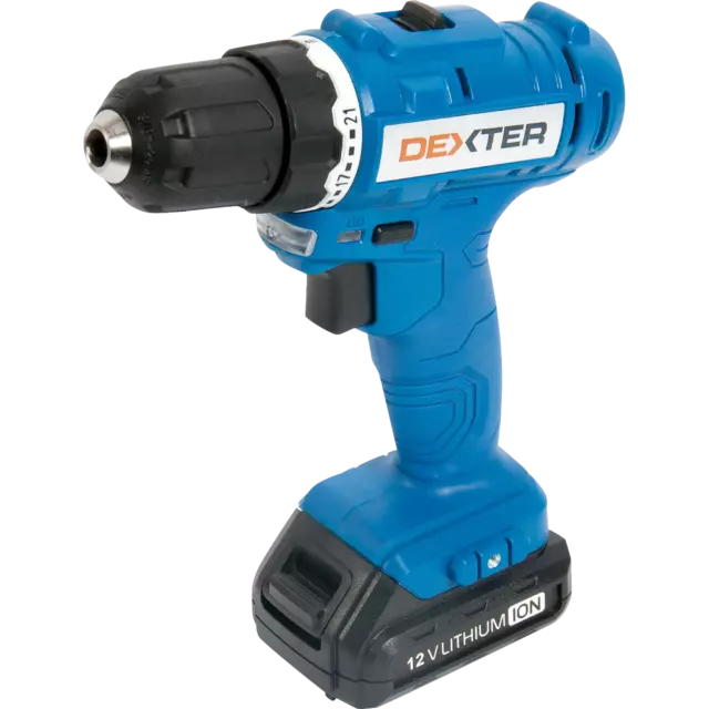 Дрель аккумуляторная Dexter ML-CD92-120S, 12 В Li-ion 1.5 Ач