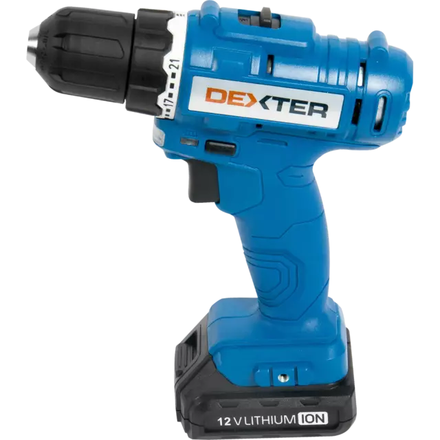 Дрель аккумуляторная Dexter ML-CD92-120S, 12 В Li-ion 1.5 Ач — изображение 2