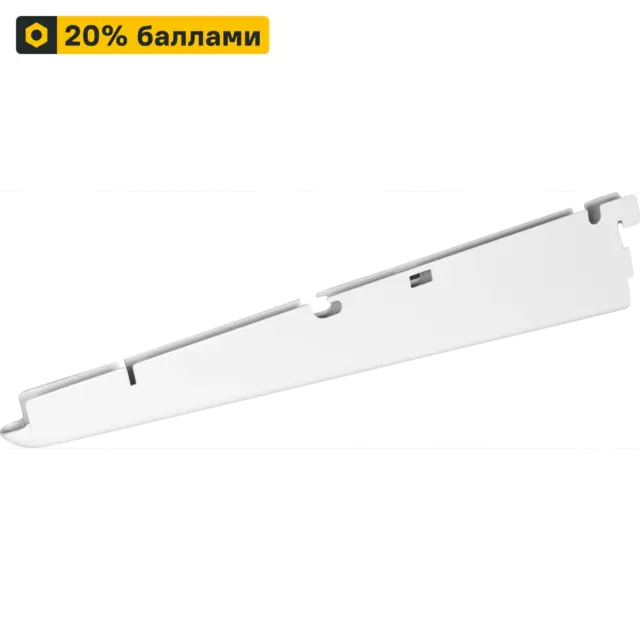 Кронштейн для полок 335 Титан-GS 33.5 см нагрузка до 50 кг цвет белый