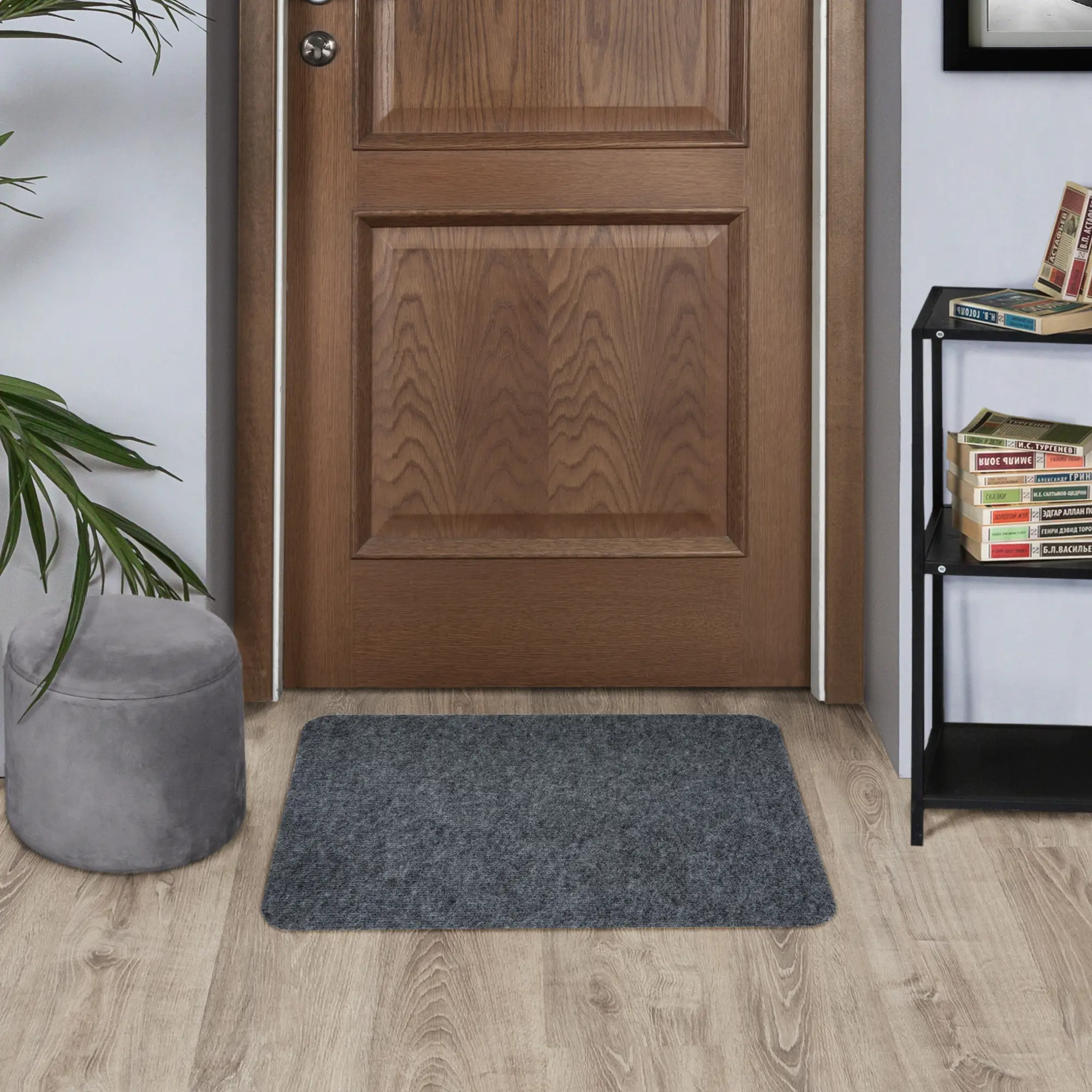 Коврик Флорт Офис 49x80 см полипропилен цвет серый