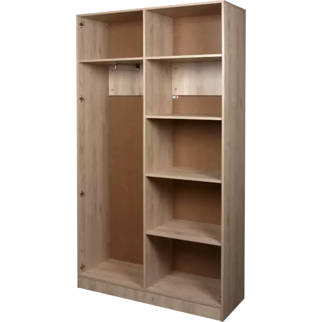 Шкаф распашной Турин с 2 дверями 120x212x46.4 см ЛДСП цвет гикори джексон — изображение 6