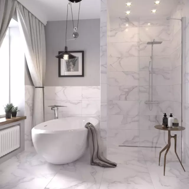Керамогранит Gracia Ceramica Grata PG01 59.4x59.4x1 см см 1.44 м² матовый цвет белый — изображение 5