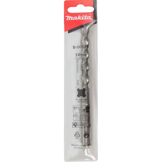 Бур по бетону SDS-plus Makita D-00175 10x160 мм — изображение 4