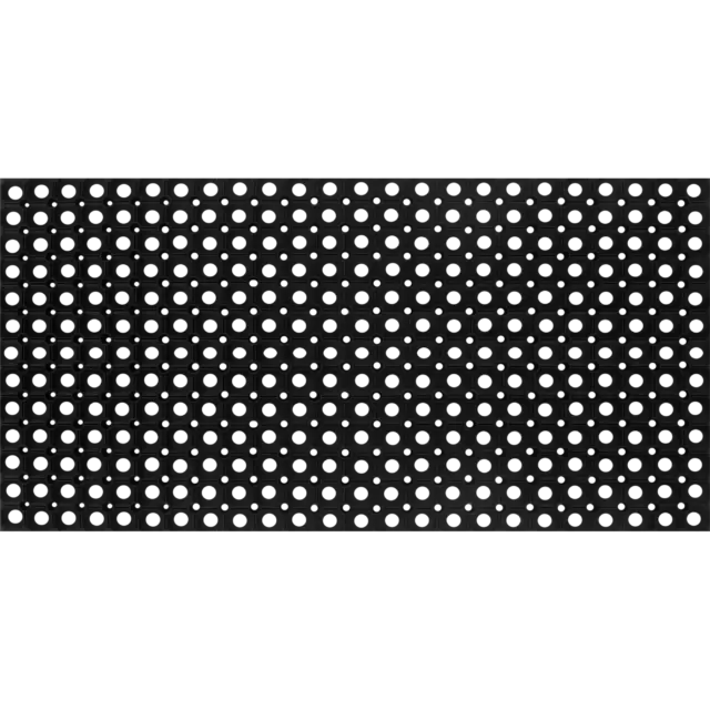 Коврик Inspire Flavio 50x100 см резина цвет чёрный — изображение 2