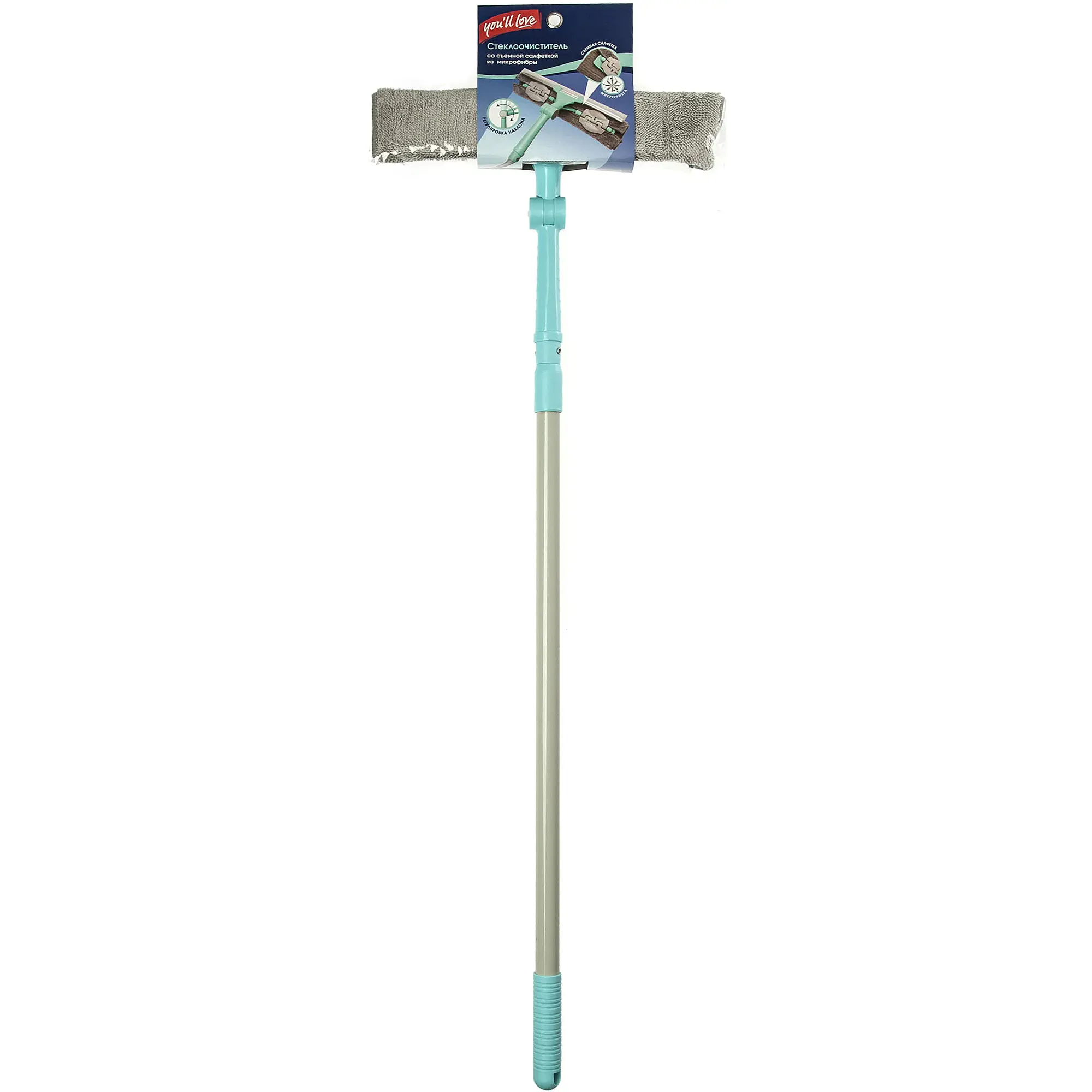 Стеклоочиститель Youll Love со съемной салфеткой из микрофибры цвет синий 30 см — изображение 7