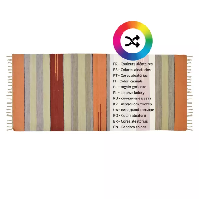 Коврик декоративный хлопок Inspire Naelie 60x140 см цвет мультиколор — изображение 3