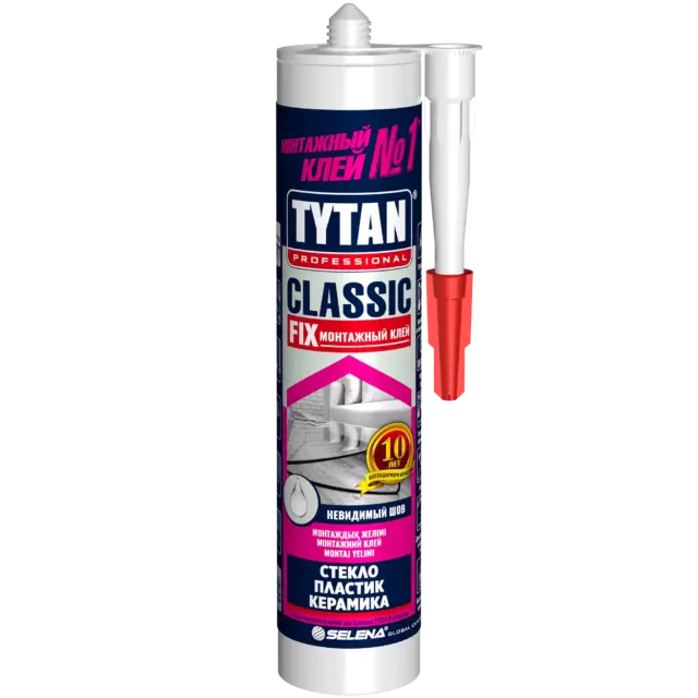 Клей монтажный Tytan Classic Fix 280 мл прозрачный