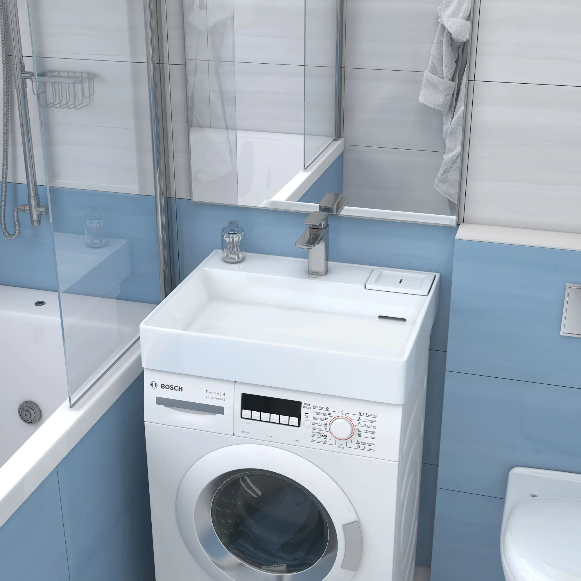 Раковина Kirovit Шарм на стиральную машину 61 см — изображение 4