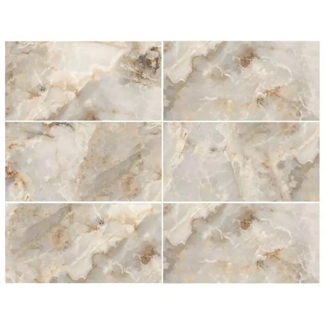 Керамогранит Incolor Miracle 60x120x0.8 см 1.44 м² полированный цвет желтый оникс — изображение 4