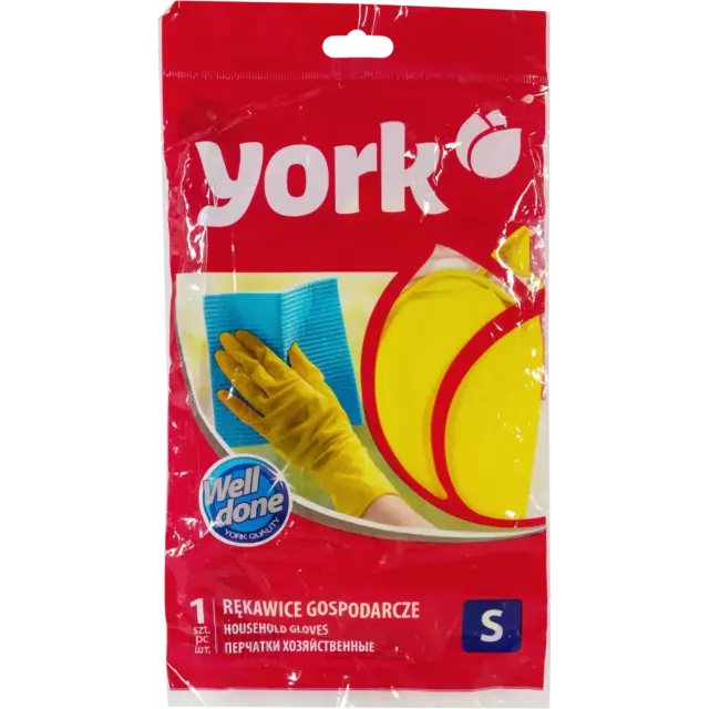 Перчатки латексные с хлопковым напылением York размер S — изображение 3
