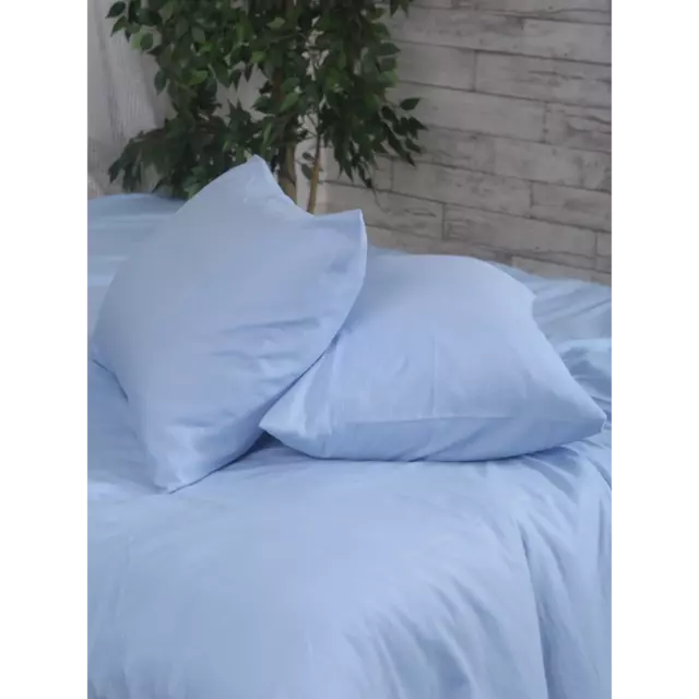 Комплект постельного белья Rustic Blue полутораспальный полисатин синий — изображение 2