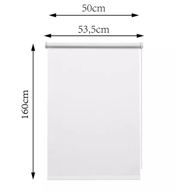 Штора рулонная блэкаут Inspire Santos 50x160 см белая White 0 — изображение 12