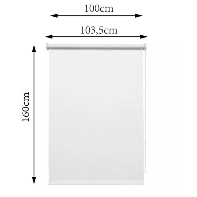 Штора рулонная блэкаут Inspire Santos 100x160 см белая White 0 — изображение 12