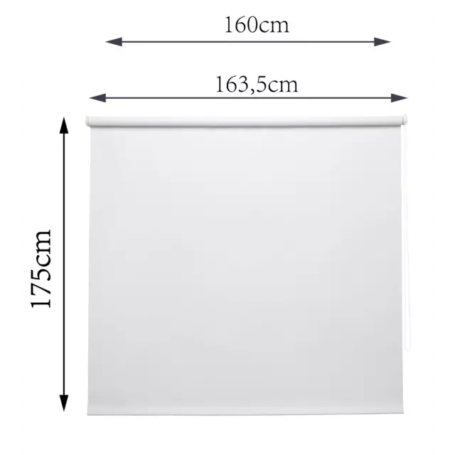 Штора рулонная блэкаут Inspire Santos 160x175 см белая White 0 — изображение 9