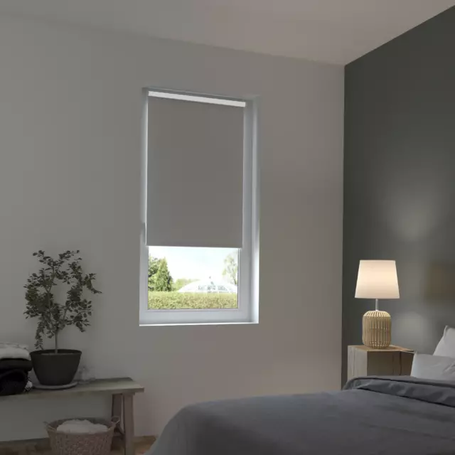 Штора рулонная блэкаут Inspire Santos 100x160 см серая Granit 3 — изображение 14