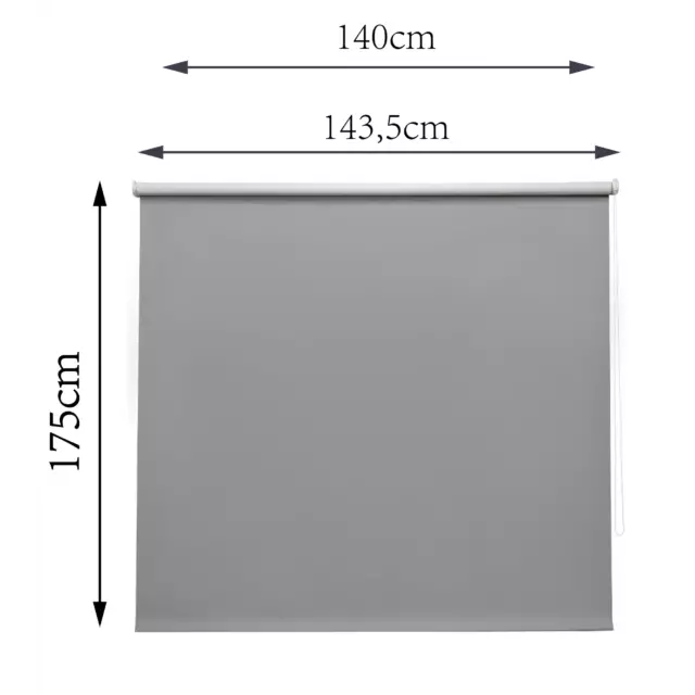 Штора рулонная блэкаут Inspire Santos 140x175 см серая Granit 3 — изображение 10