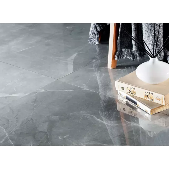Керамогранит Incolor Imperial 60x60x0.9 см 1.44м² полированный цвет серый — изображение 5