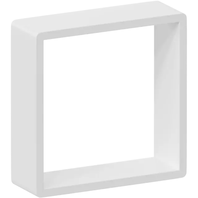 Полка настенная Spaceo 20x20 см/24x24 см/28x28 см МДФ цвет белый 3 шт — изображение 2