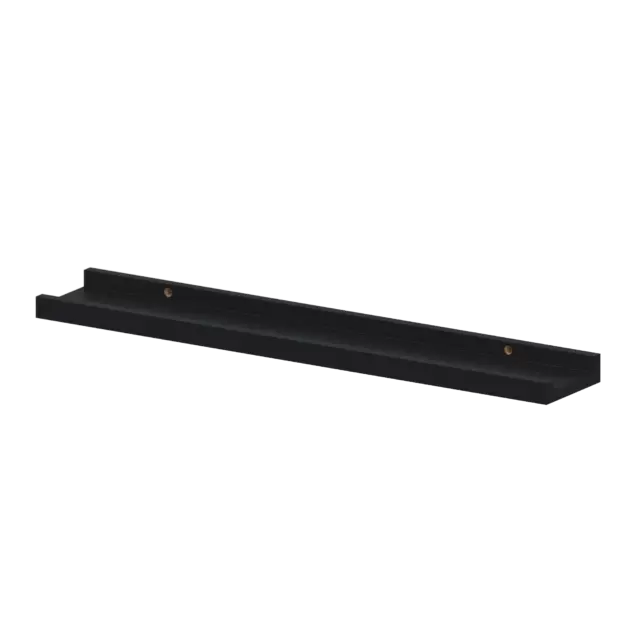 Полка настенная Spaceo Paris 60x10 см МДФ цвет чёрный