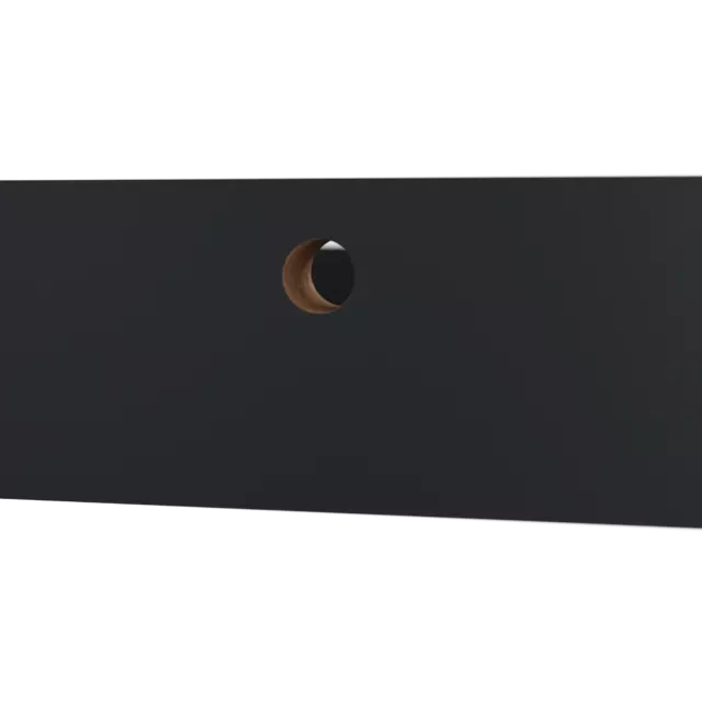 Полка настенная Spaceo Paris 60x10 см МДФ цвет чёрный — изображение 3