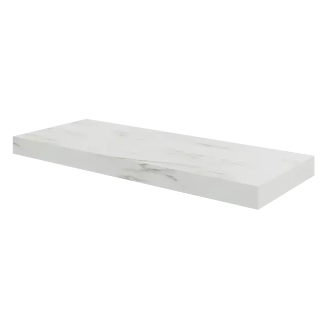 Полка настенная Spaceo White Marble 60x23.5 см МДФ цвет белый мрамор
