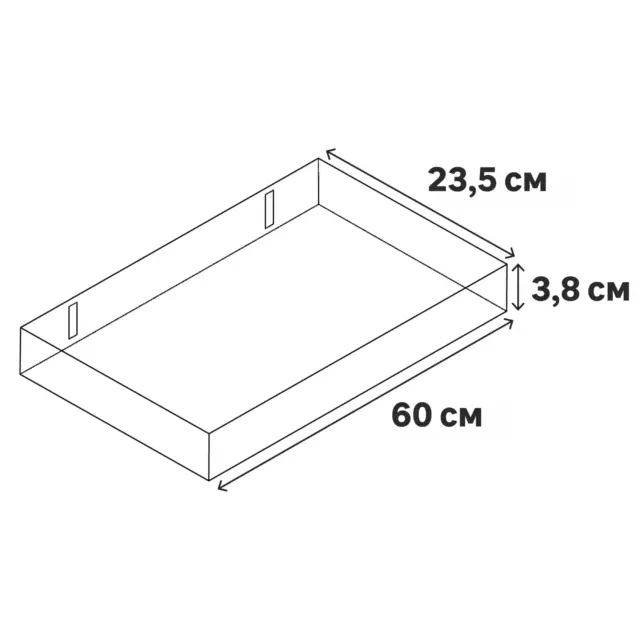 Полка настенная Spaceo White Marble 60x23.5 см МДФ цвет белый мрамор — изображение 10