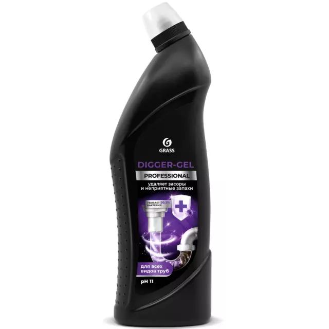 Средство для прочистки труб Grass Digger-Gel Professional 1 л