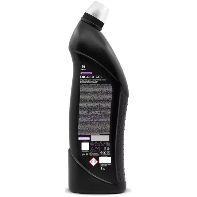 Средство для прочистки труб Grass Digger-Gel Professional 1 л — изображение 2