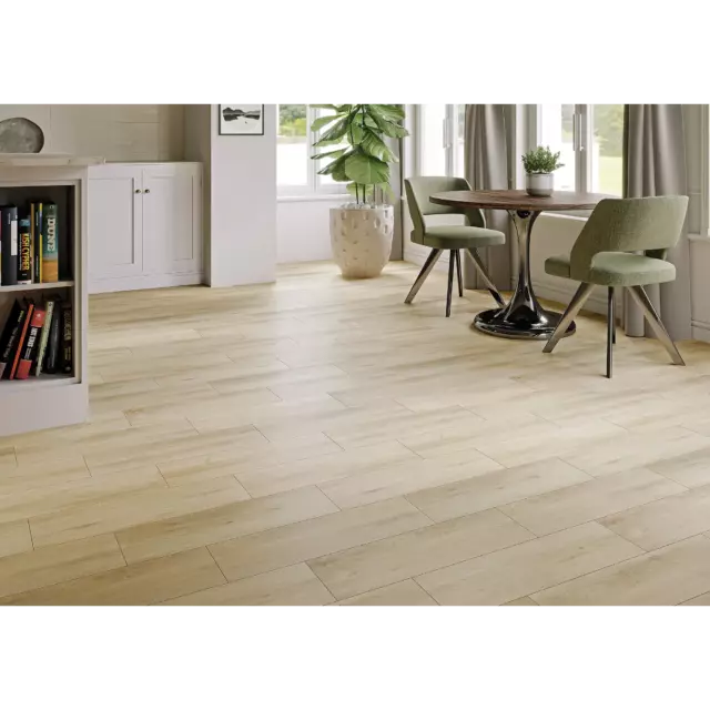 Глазурованный керамогранит Cersanit Stockholm 18.5x59.8x0.75 см 1.216 м² матовый цвет бежевый — изображение 5