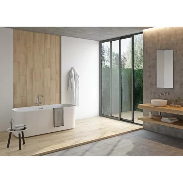 Глазурованный керамогранит Cersanit Stockholm 18.5x59.8x0.75 см 1.216 м² матовый цвет бежевый — изображение 8